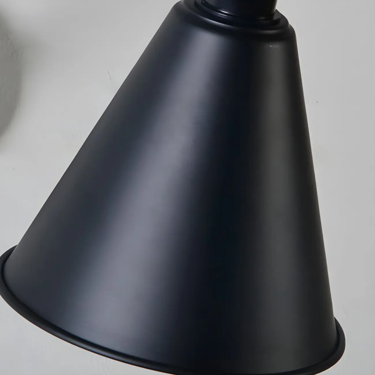 1-Light Cone Metal Swing Arm Wall Light Image - 15 | homeyfad