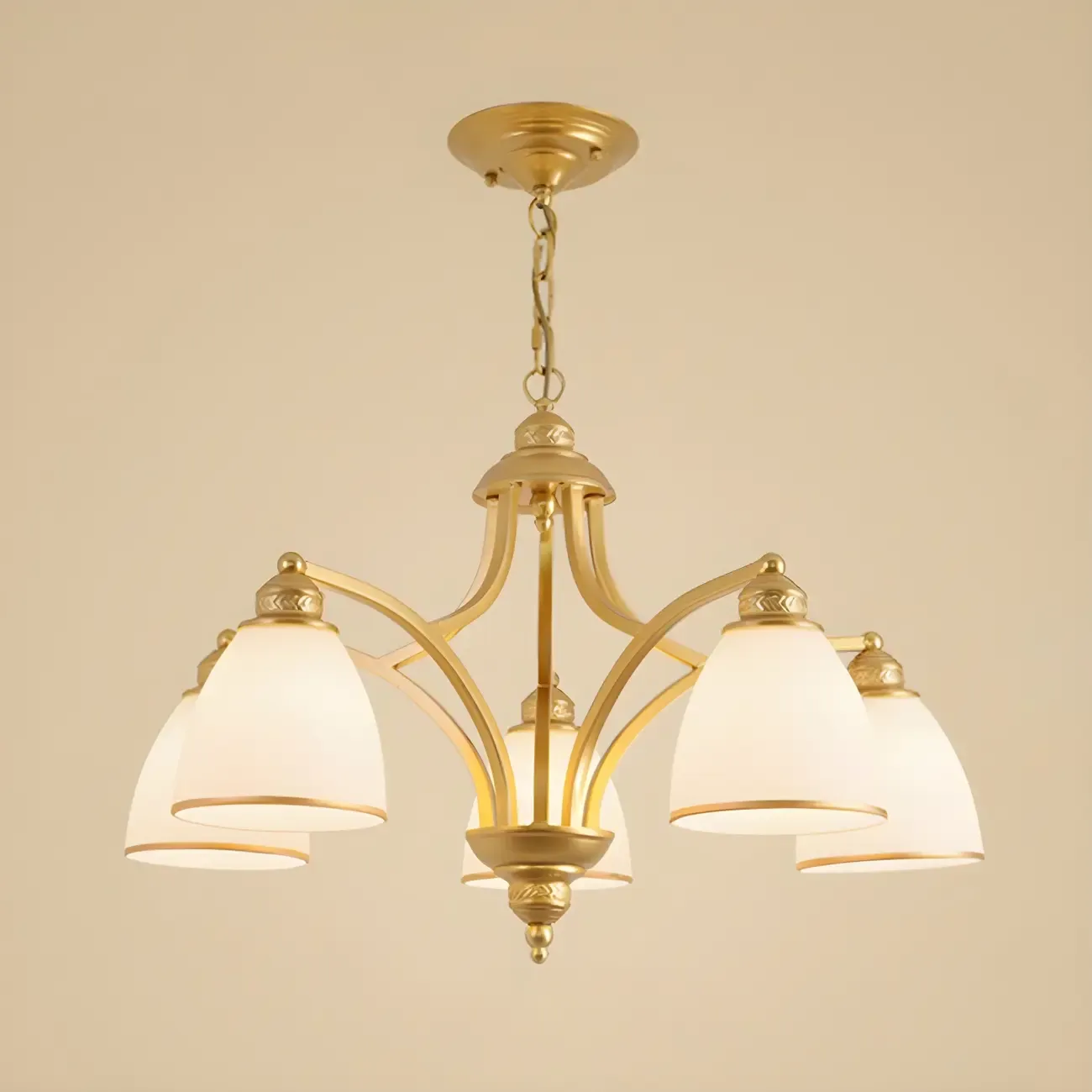 Black Glass Linear Structure Modern Chandelier