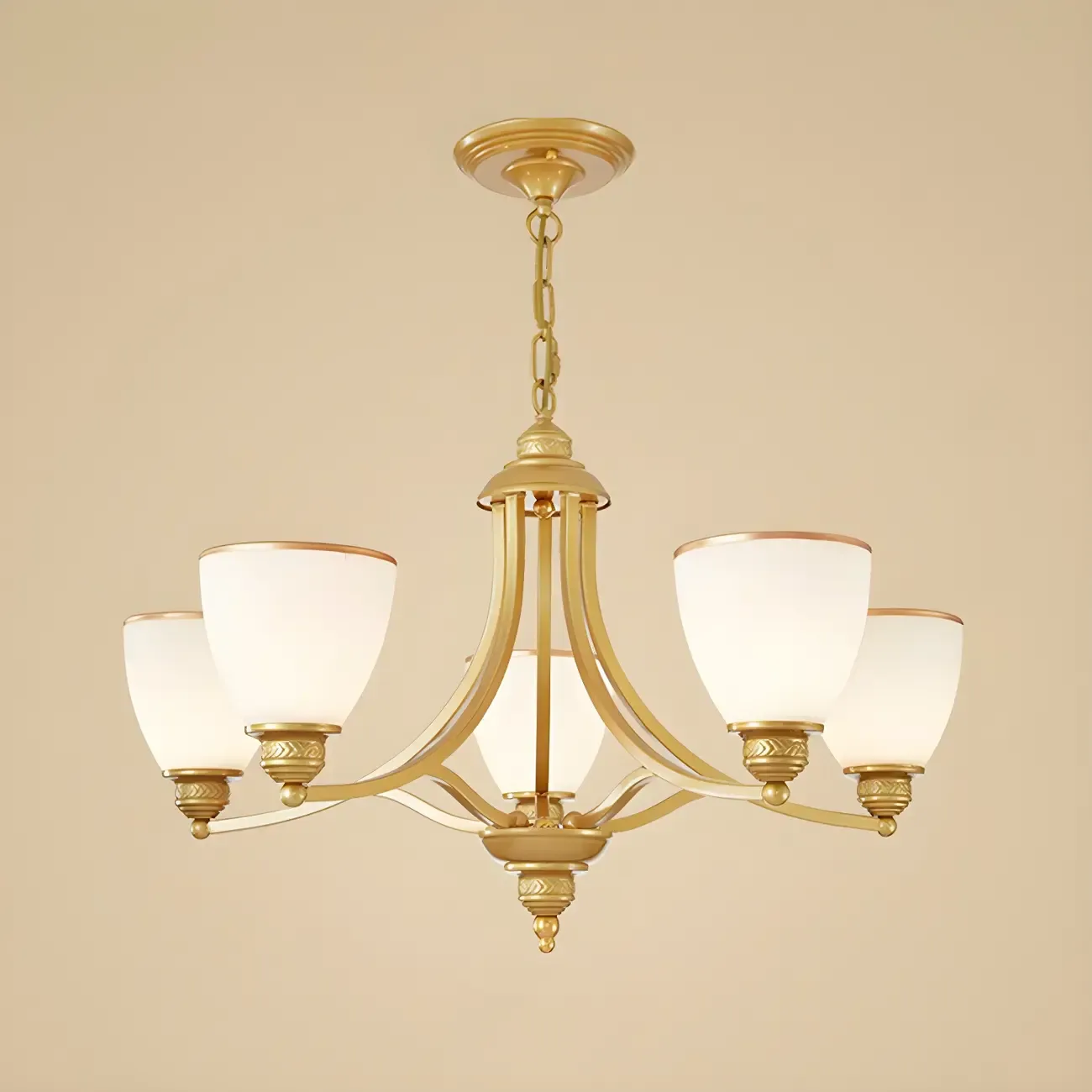 Black Glass Linear Structure Modern Chandelier