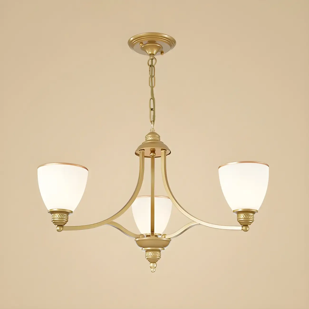 Black Glass Linear Structure Modern Chandelier