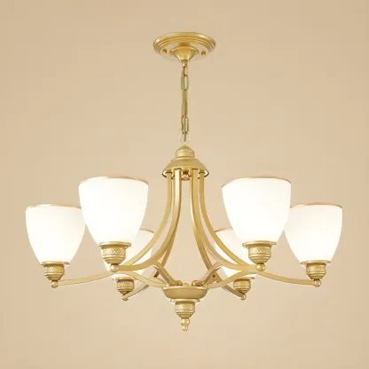 Black Glass Linear Structure Modern Chandelier