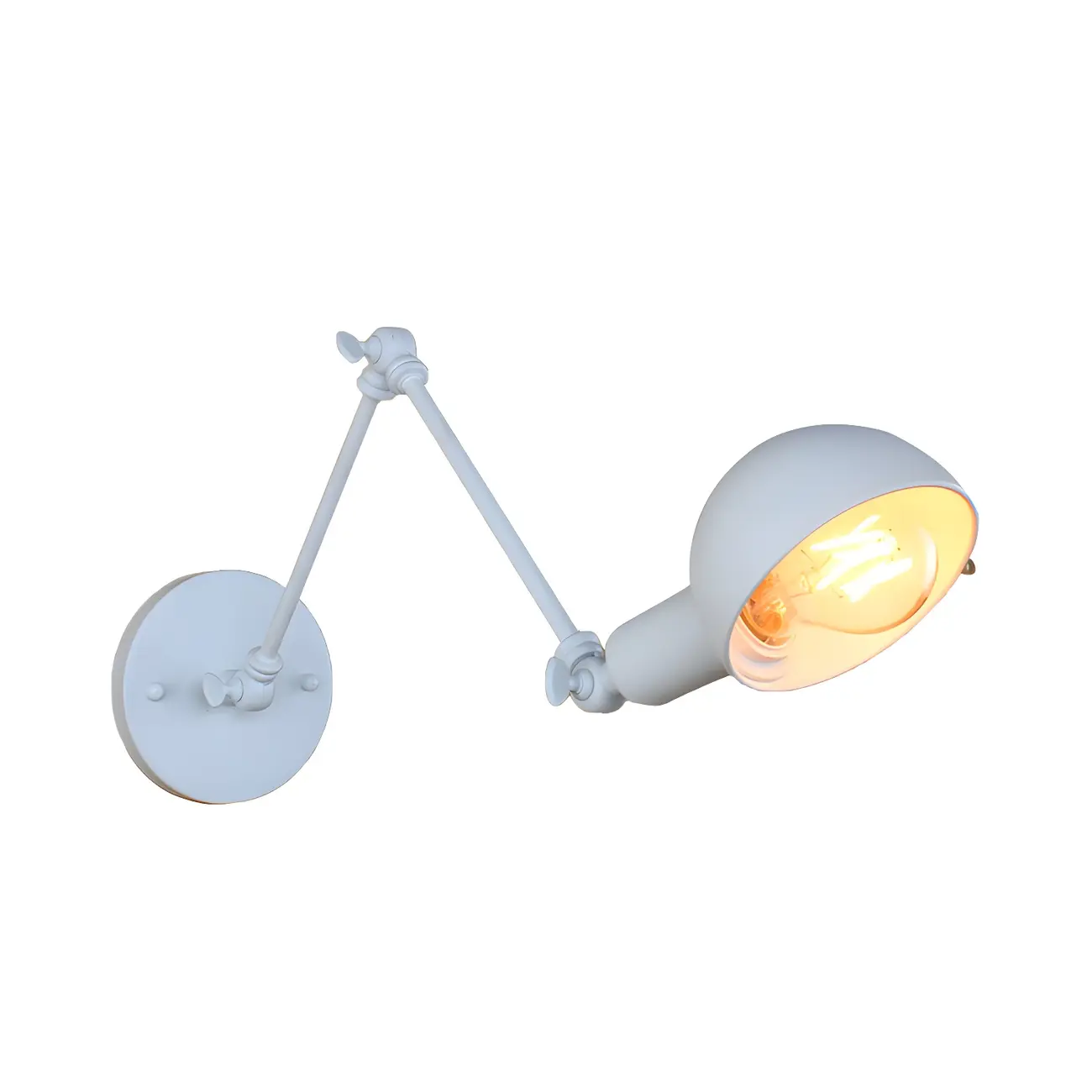 Modern Swing Arm Metal Wall Light for Study Room Image - 8 | homeyfad