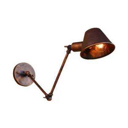 Adjustable Industrial Black  Swing Arm LED Wall Sconce