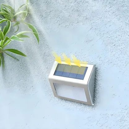 Modern Solar Wall-Mounted Waterproof Landscape Lighting Image - 1