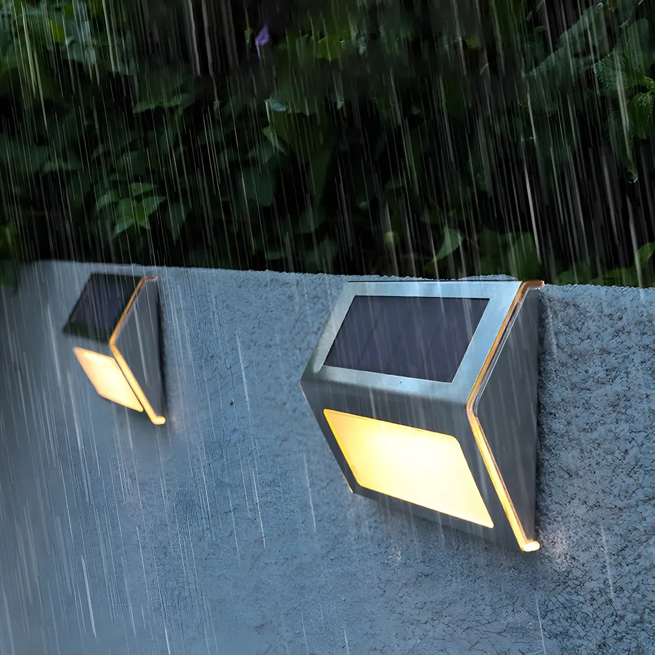Modern Solar Wall-Mounted Waterproof Landscape Lighting Image - 2