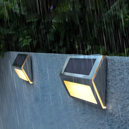 Modern Solar Wall-Mounted Waterproof Landscape Lighting Image - 2