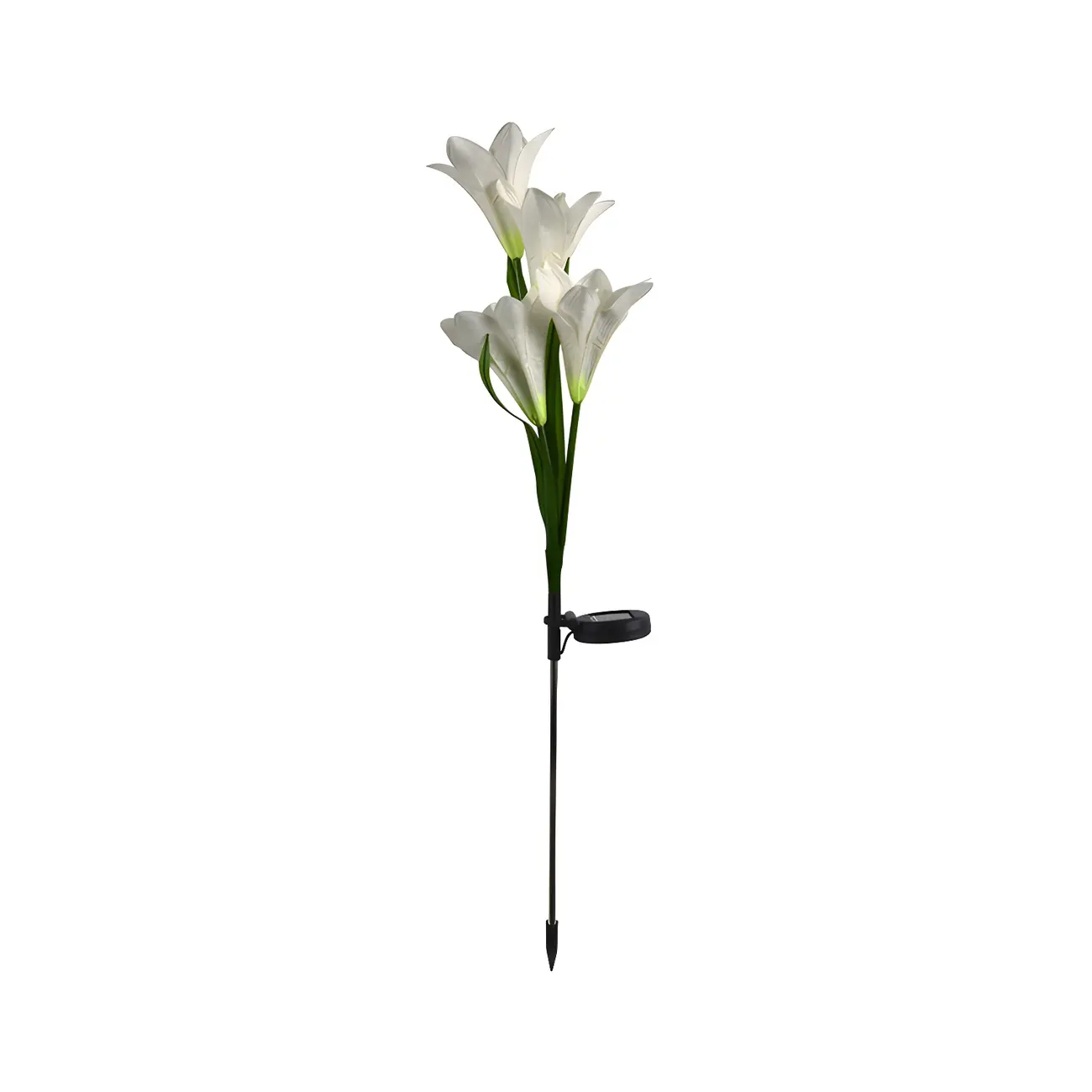 Decorative Artificial Lily Bouquet Solar Ground Landscape Lighting Image - 9 | homeyfad