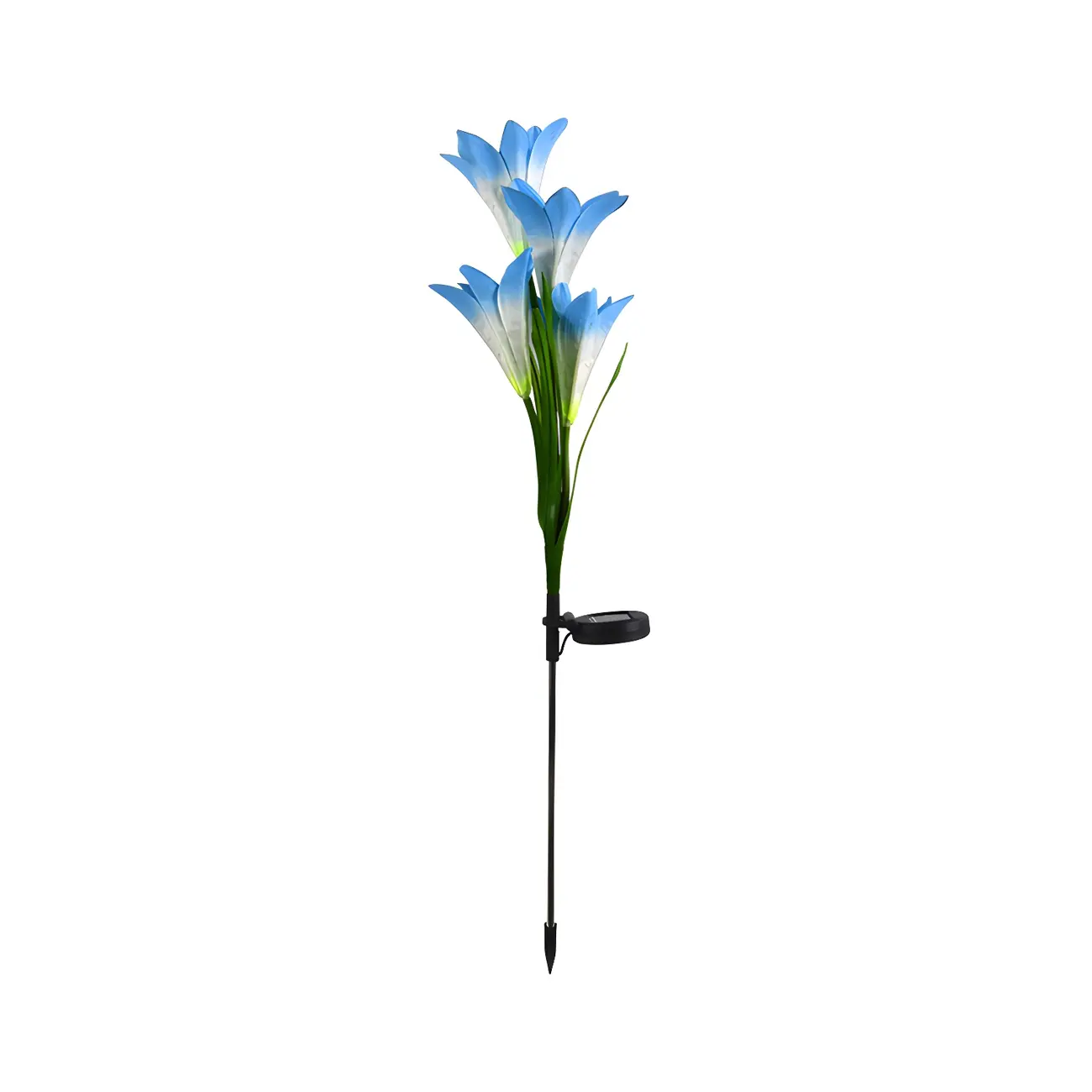 Decorative Artificial Lily Bouquet Solar Ground Landscape Lighting Image - 11 | homeyfad