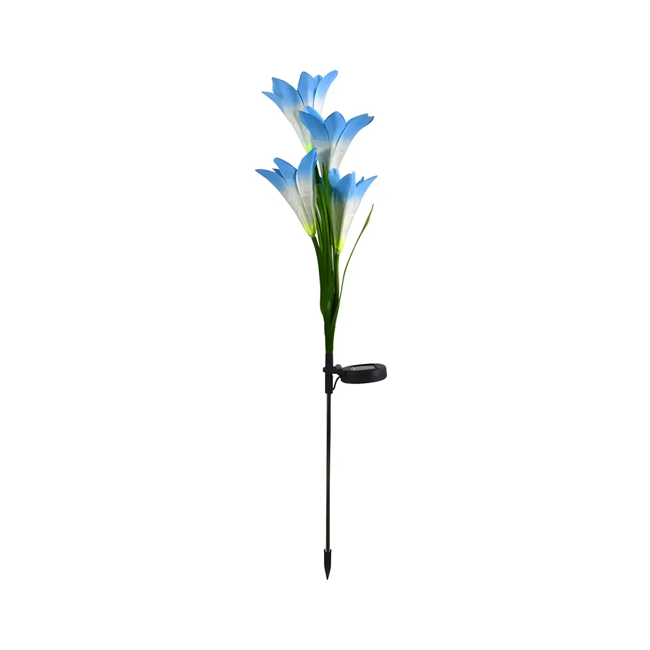 Decorative Artificial Lily Bouquet Solar Ground Landscape Lighting Image - 11