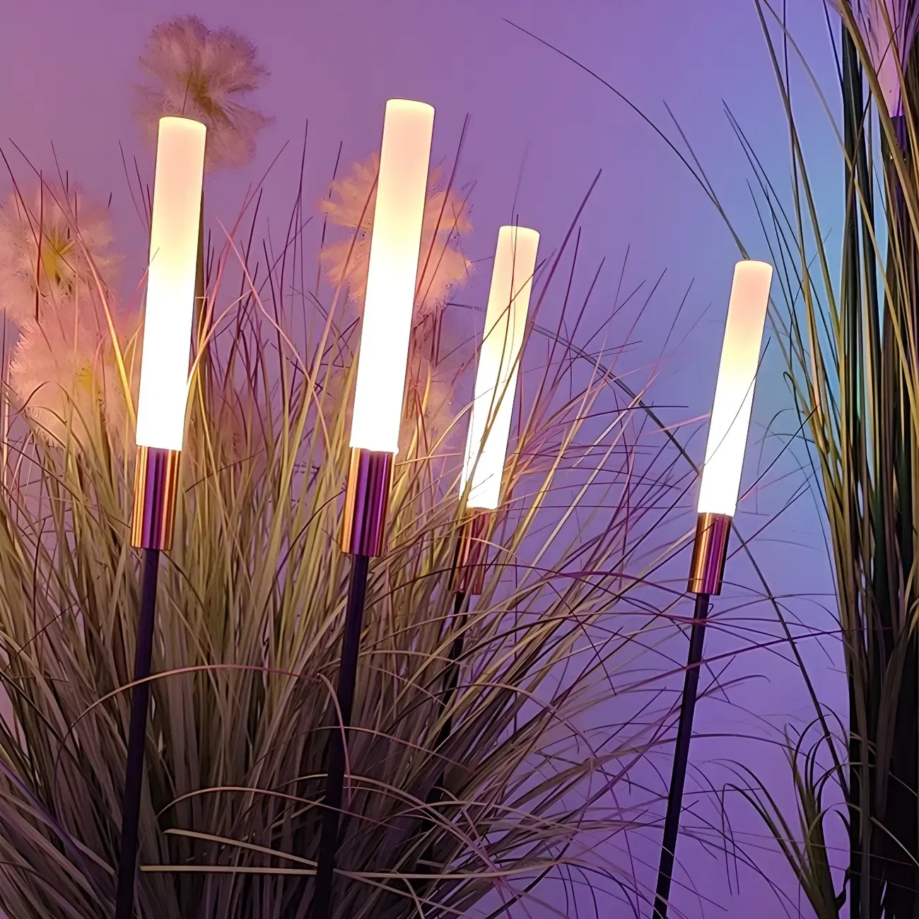 Modern Acrylic Tube Stake Outdoor Landscape Lighting Image - 3