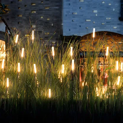 Minimalism Reed Shaped Acrylic Warm Glow Landscape Lighting Image - 3