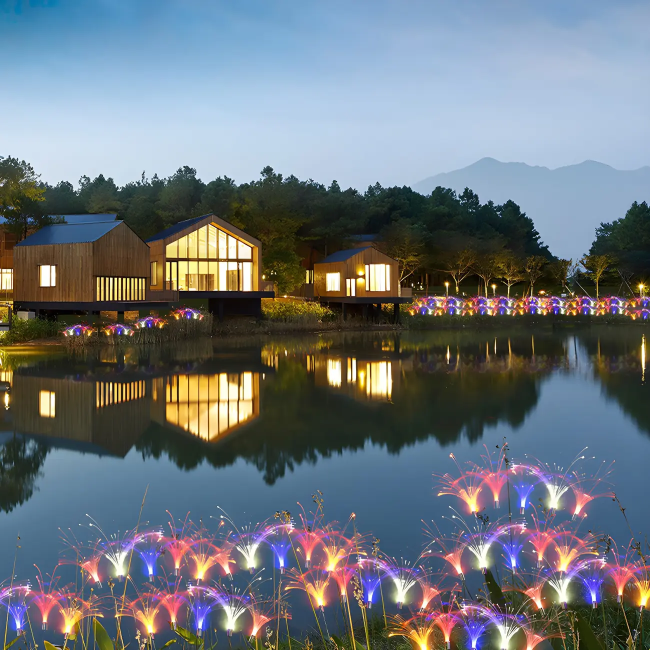 Reed-Shape Colorful Decorative Landscape Lighting Image - 3 | homeyfad