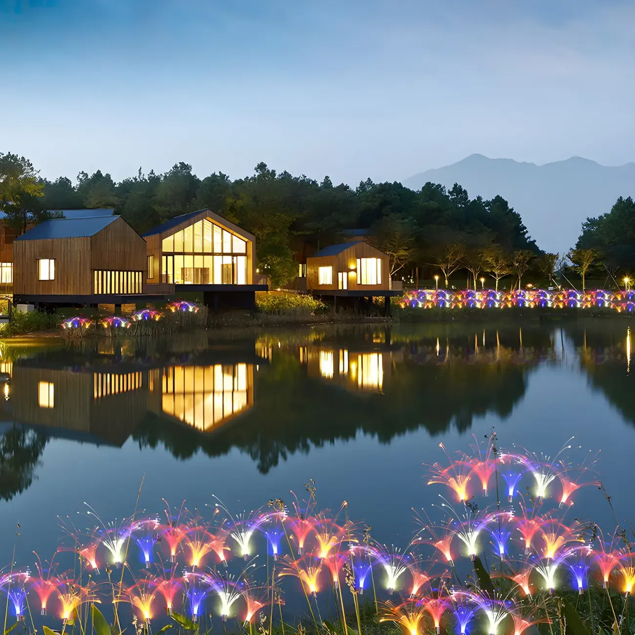 Reed-Shape Colorful Decorative Landscape Lighting Image - 3