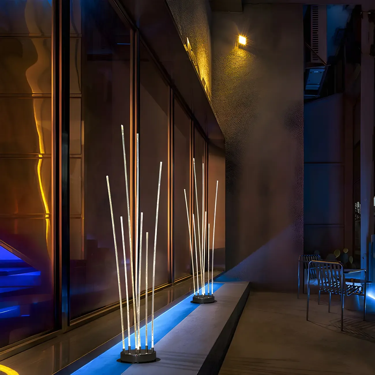 Optical Fiber Reed Minimalist LED Landscape Lighting Image - 4