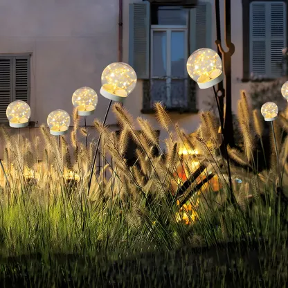 Modern Solar Globe Brightness Landscape Lighting Image - 1