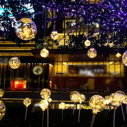 Modern Solar Globe Brightness Landscape Lighting Image - 2