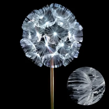 Artistic Modern Fiber Optic Solar Landscape Lighting Image - 2