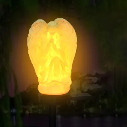 Artistic Angel Sculpture Solar Landscape Lighting Image - 1