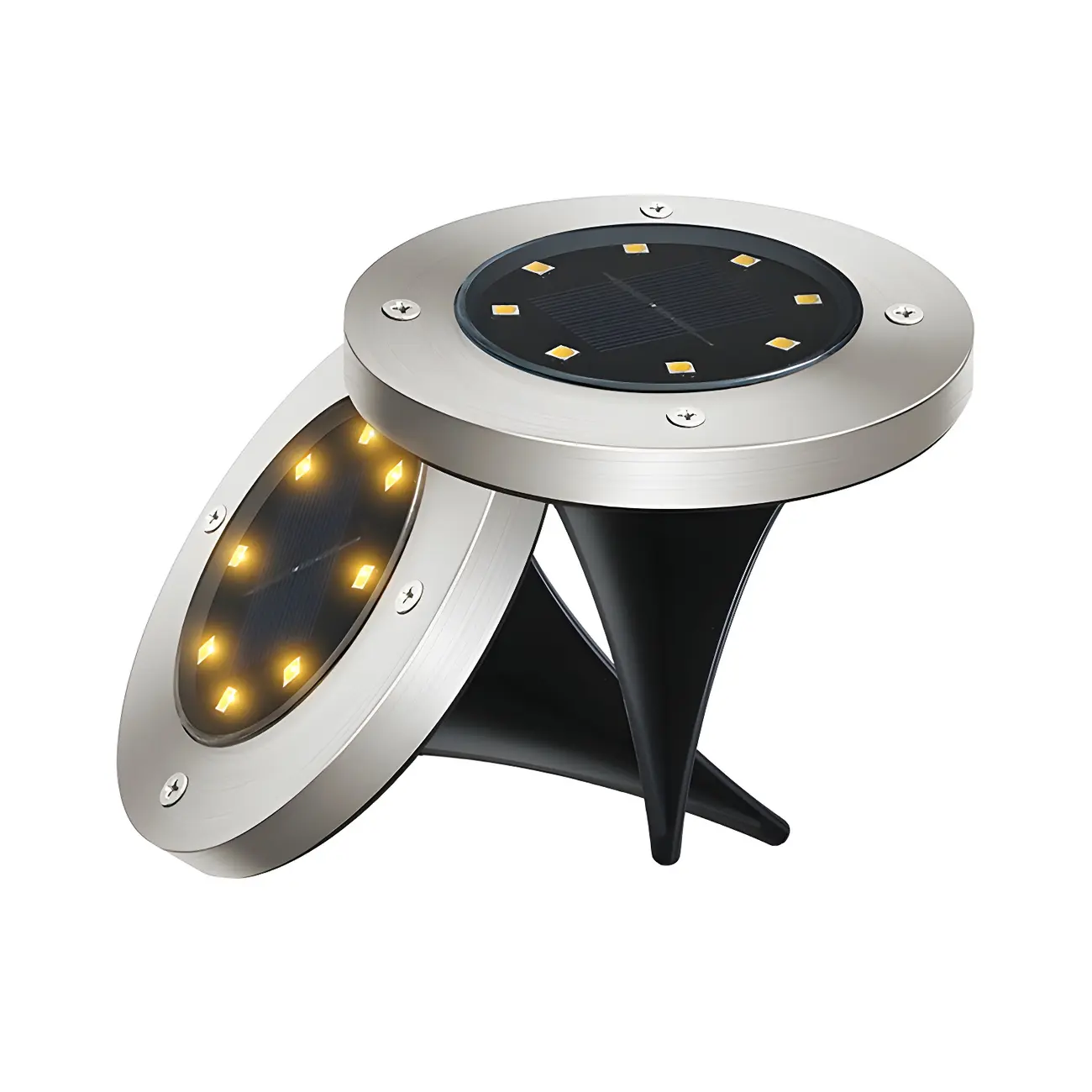 Modern Solar Durable Circle Ground Landscape Lighting Image - 5 | homeyfad