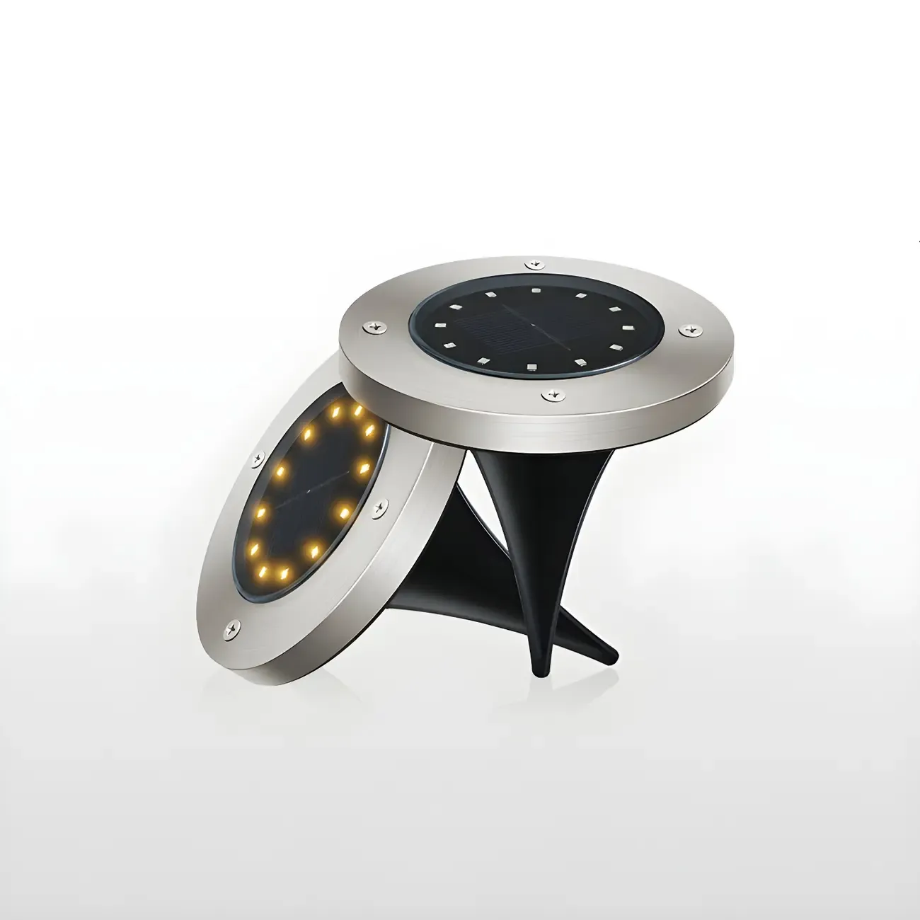 Modern Solar Durable Circle Ground Landscape Lighting Image - 7