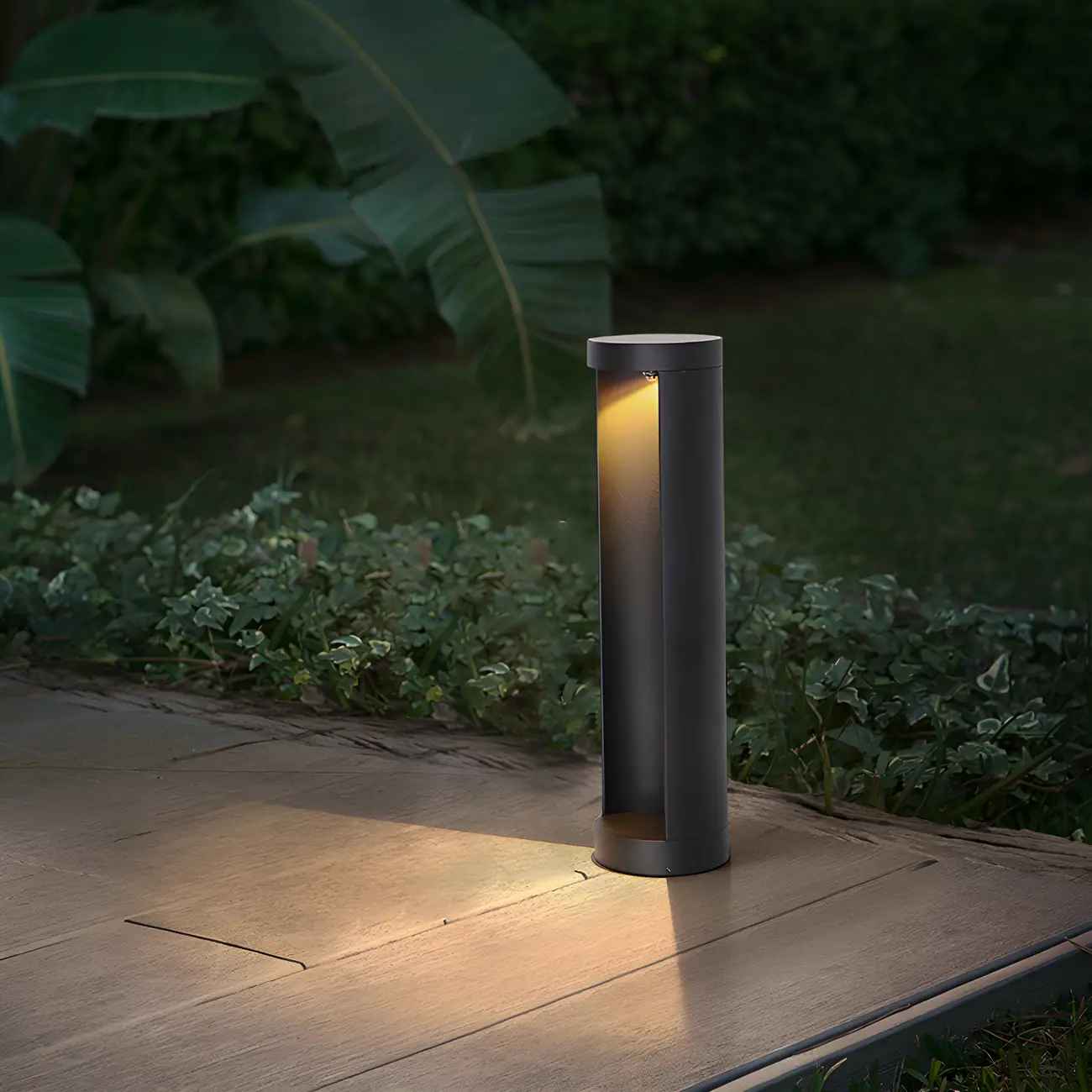 Contemporary Cylinder Solar Modern Landscape Lighting Image - 4 | homeyfad