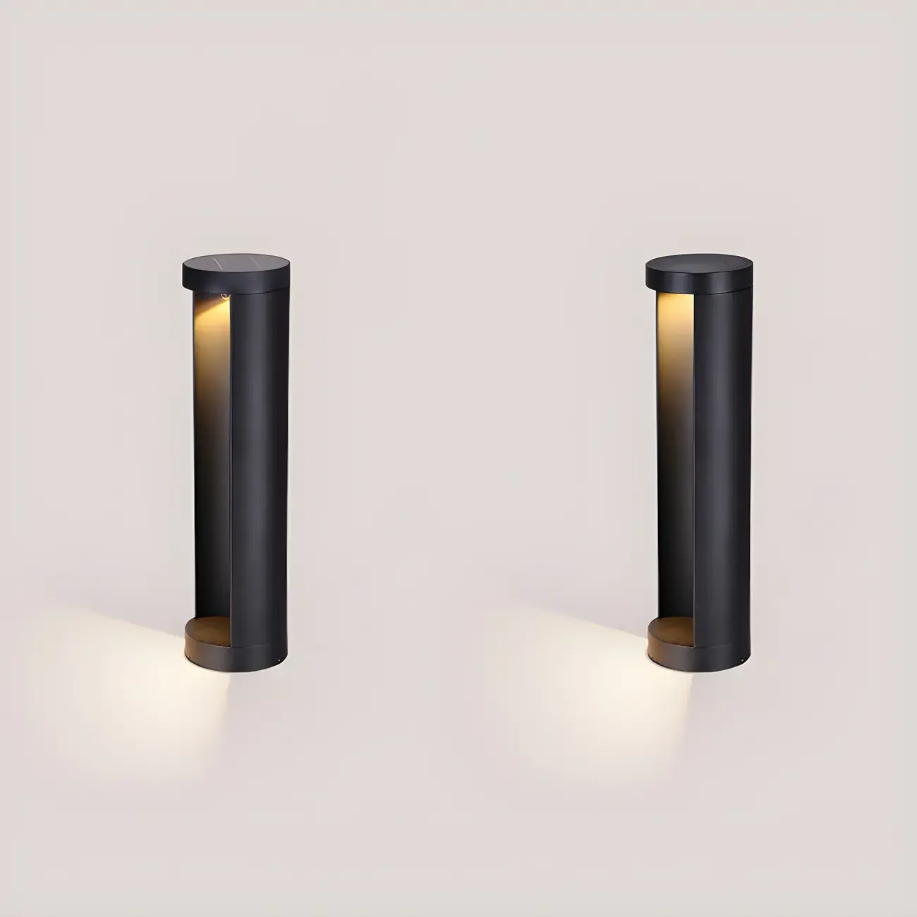 Contemporary Cylinder Solar Modern Landscape Lighting Image - 6