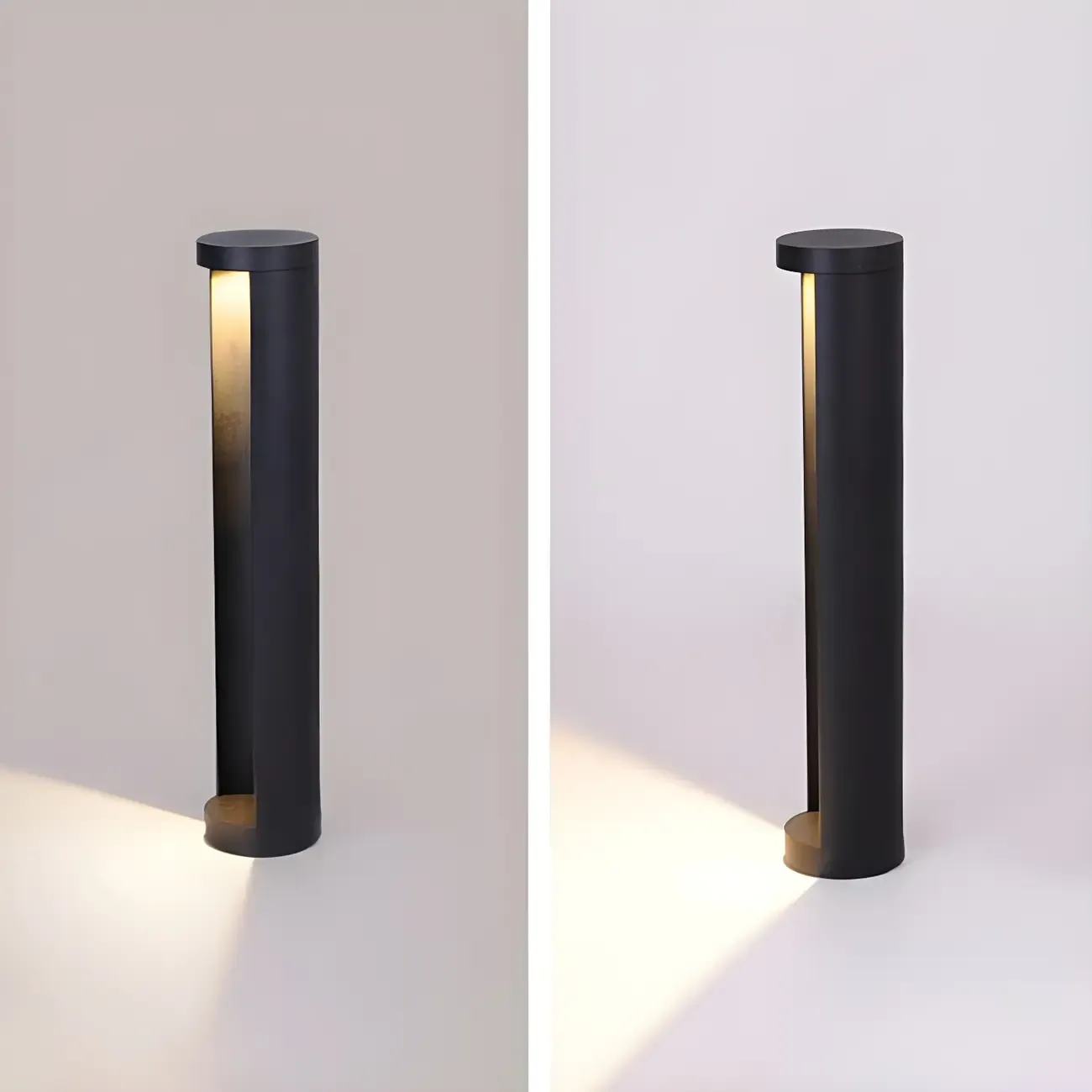 Contemporary Cylinder Solar Modern Landscape Lighting Image - 7