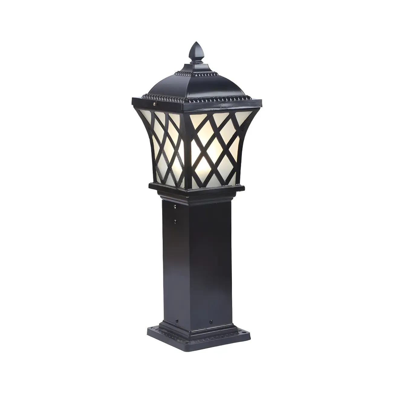 Vintage Flared Outdoor Column Landscape Lighting Image - 6