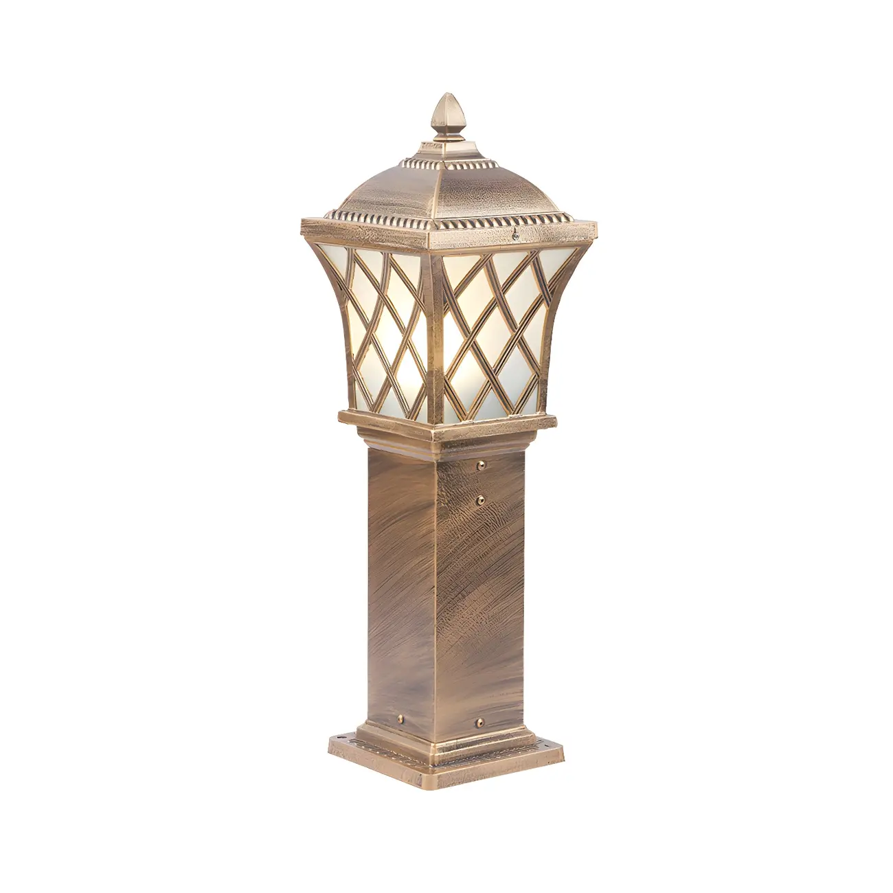 Vintage Flared Outdoor Column Landscape Lighting Image - 5 | homeyfad