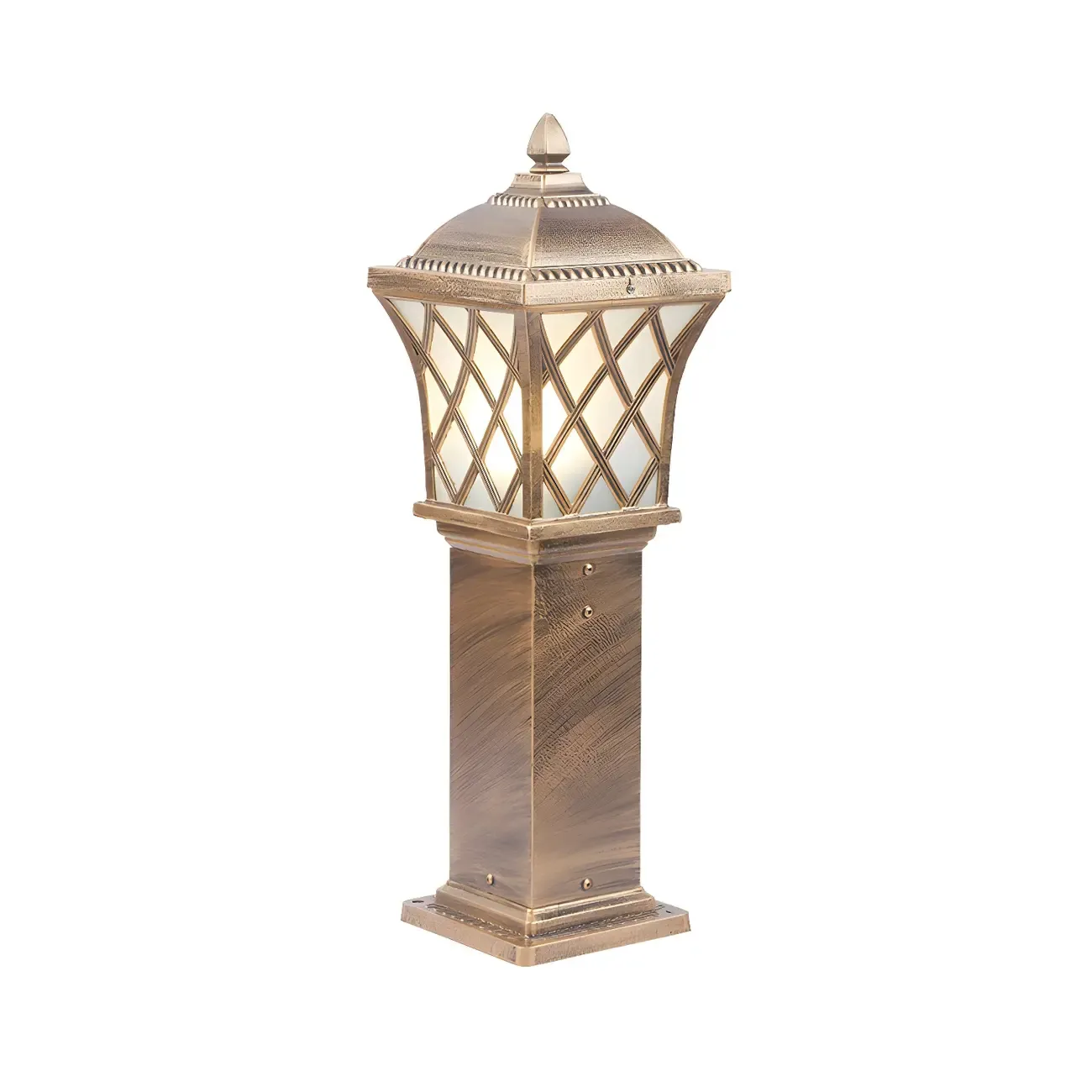Vintage Flared Outdoor Column Landscape Lighting Image - 5