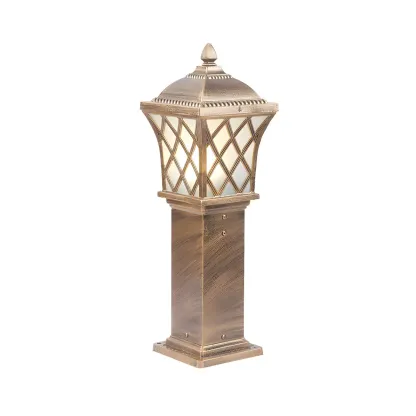 Vintage Flared Outdoor Column Landscape Lighting Image - 5