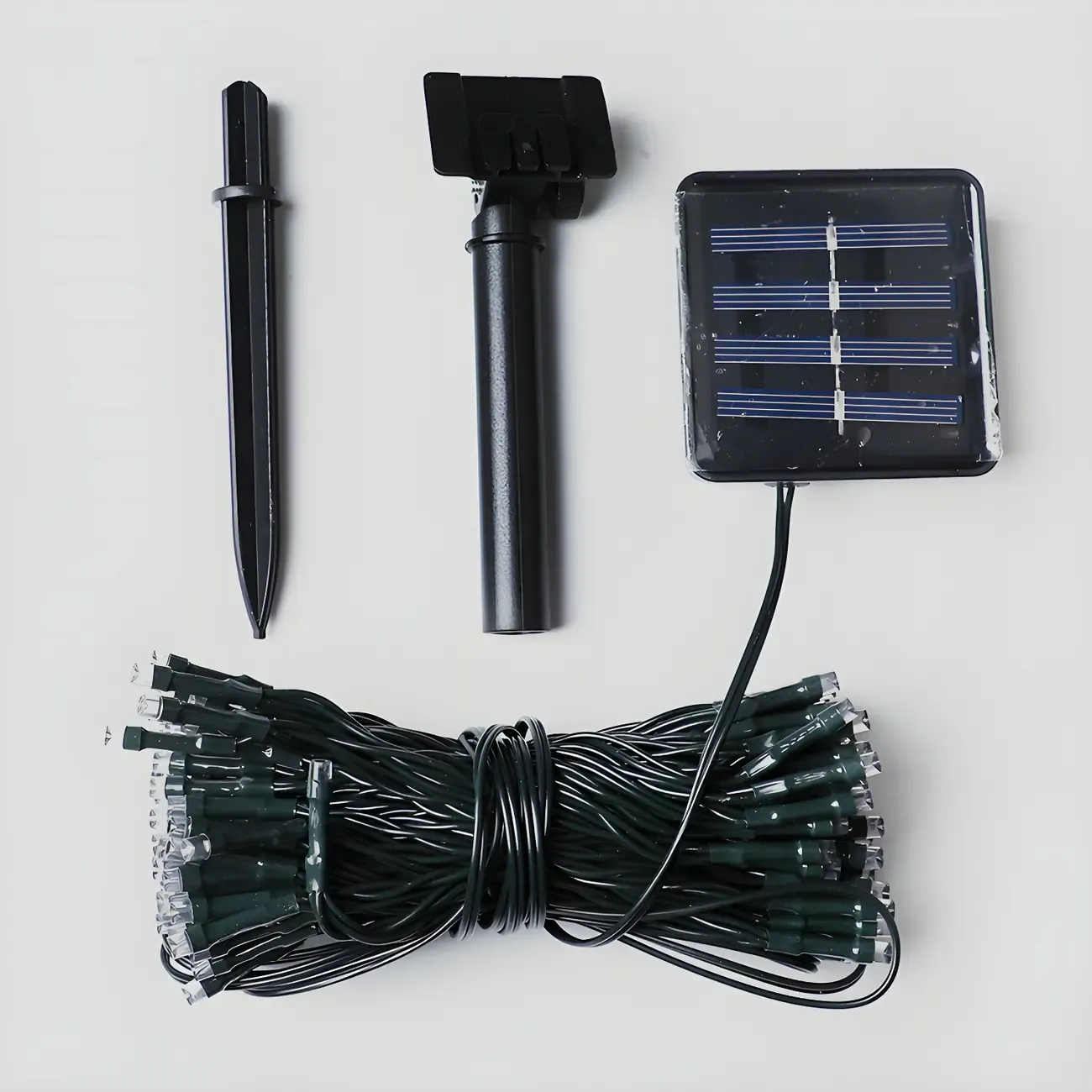 Solar Beaded LED Outdoor Waterproof String Light Image - 4
