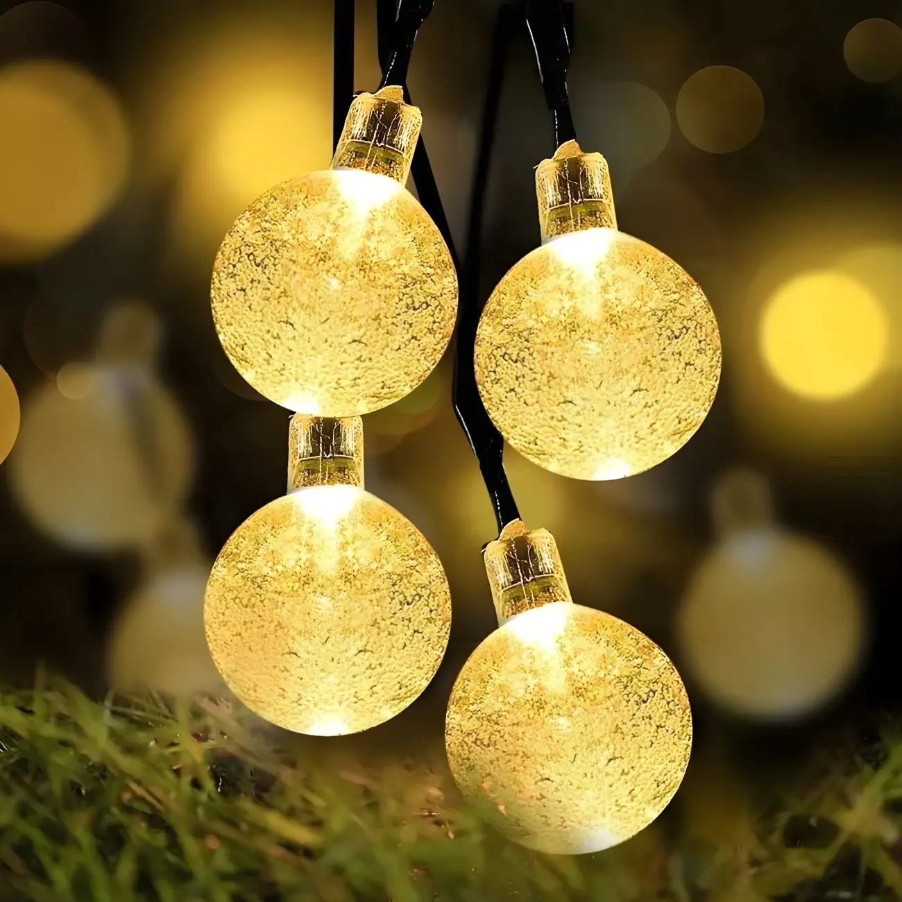 Modern 5.9ft Solar Globe LED String Light Image - 1 | homeyfad