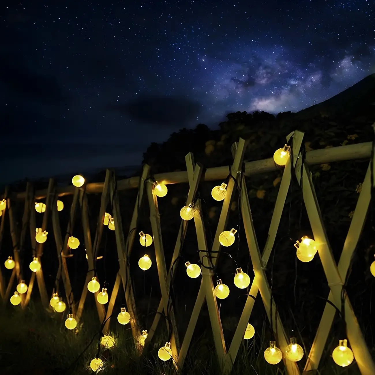 Modern 5.9ft Solar Globe LED String Light Image - 4