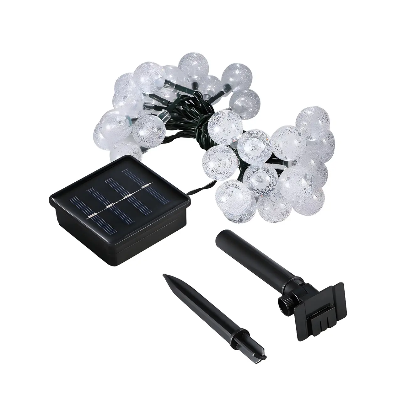 Modern 5.9ft Solar Globe LED String Light Image - 8 | homeyfad