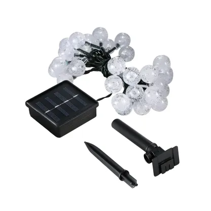 Modern 5.9ft Solar Globe LED String Light Image - 8