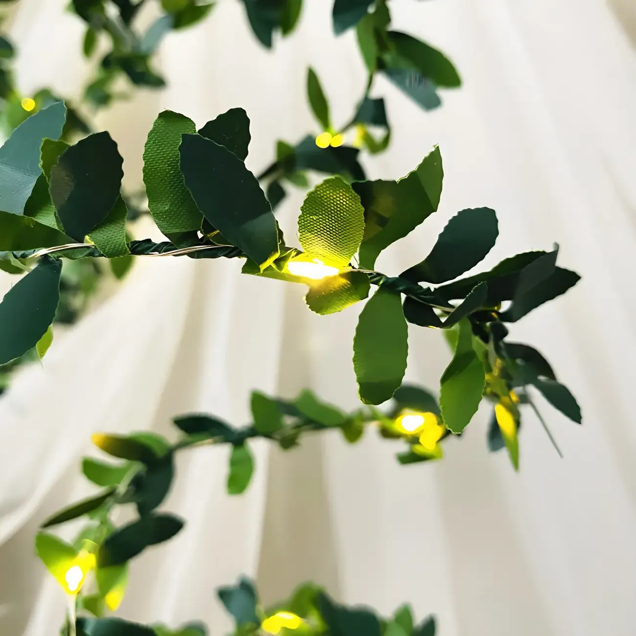 Artificial Leaf Vine LED Decorative String Light Image - 4