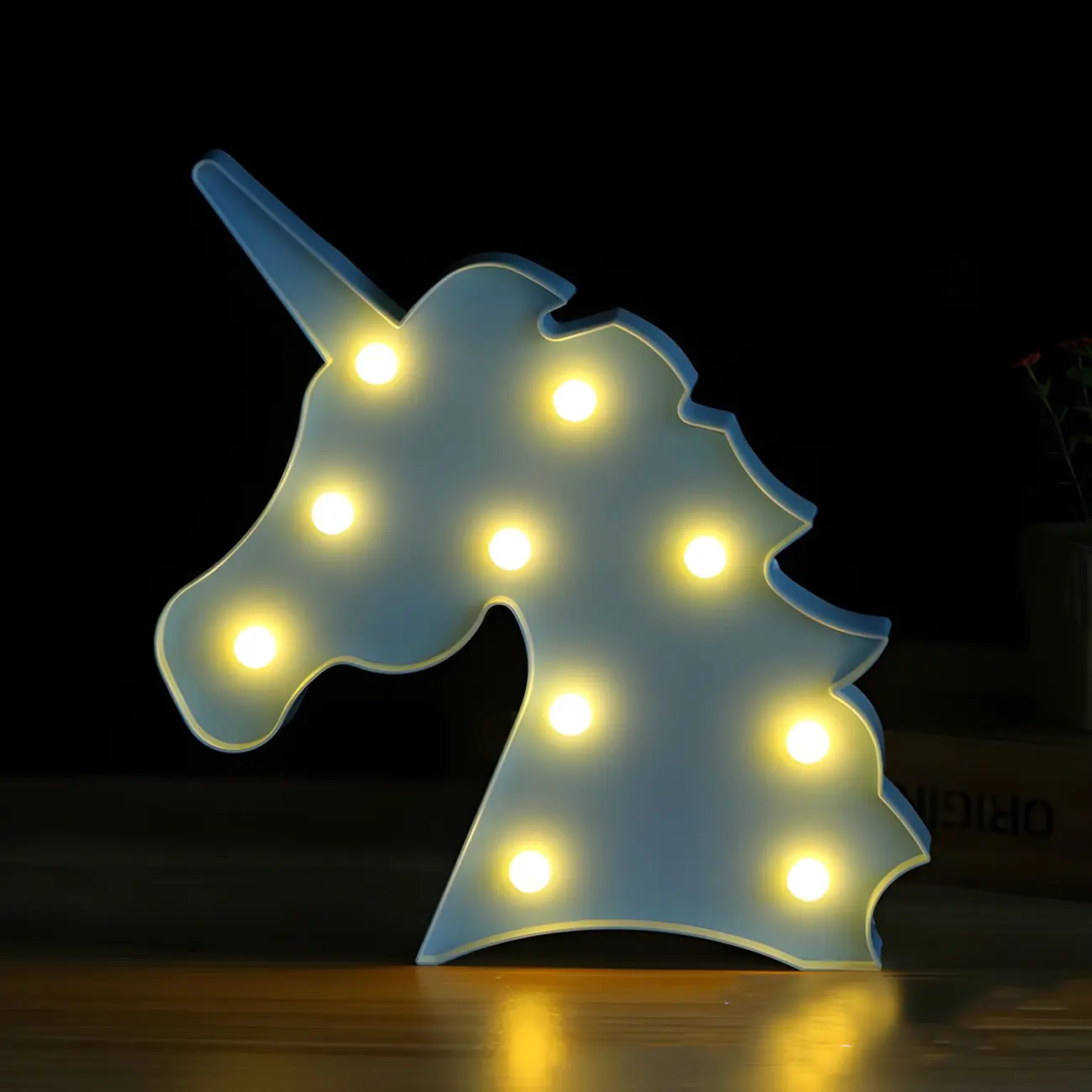 Unicorn LED Plastic Battery Night Light Image - 2 | homeyfad