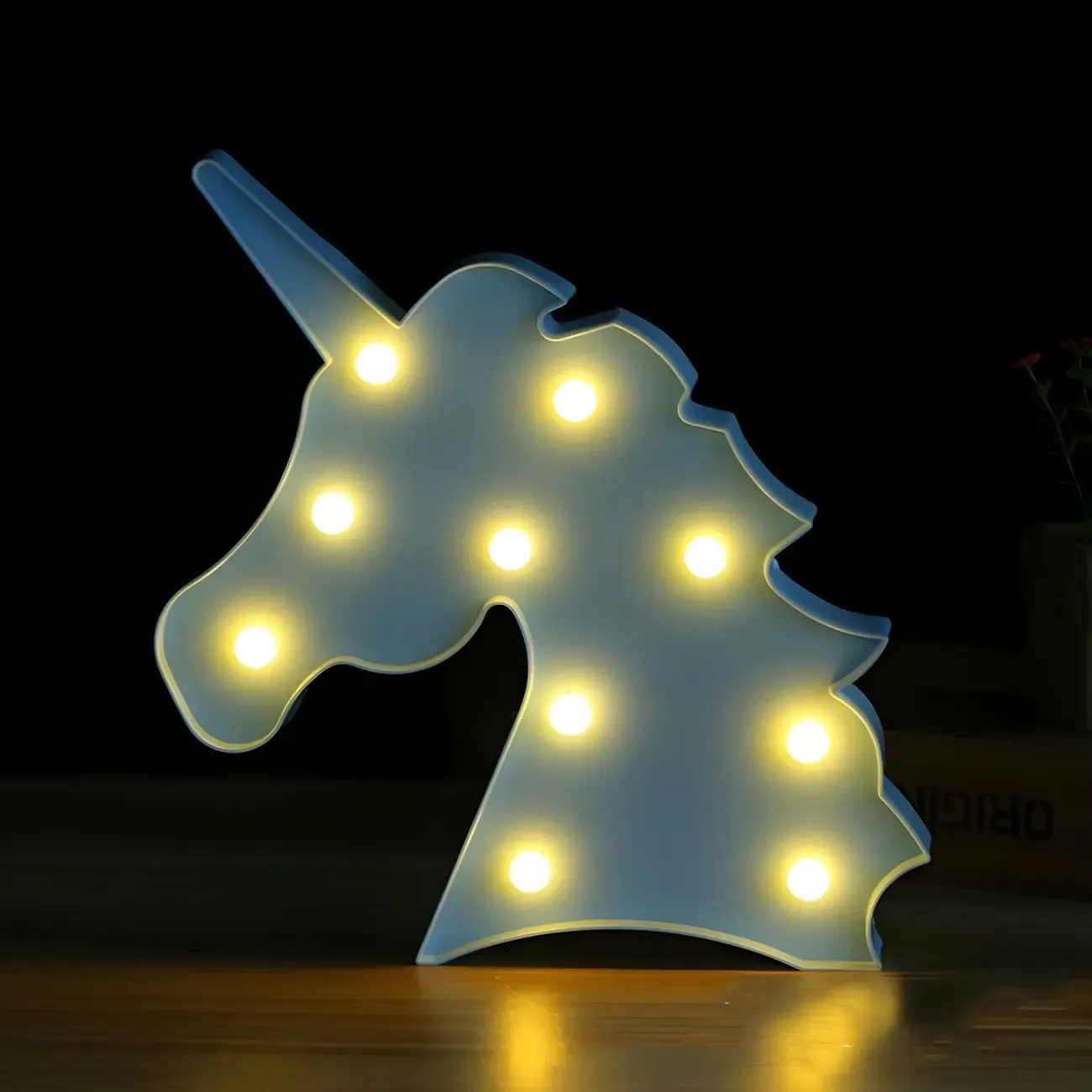 Unicorn LED Plastic Battery Night Light Image - 2