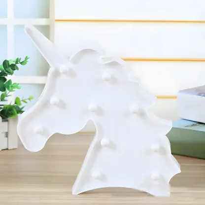 Unicorn LED Plastic Battery Night Light Image - 4