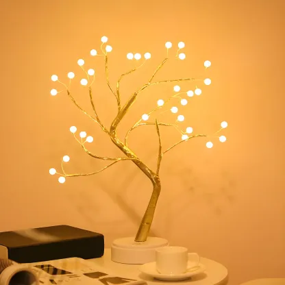 Elegant Tree Branch Battery LED Night Light Image - 1