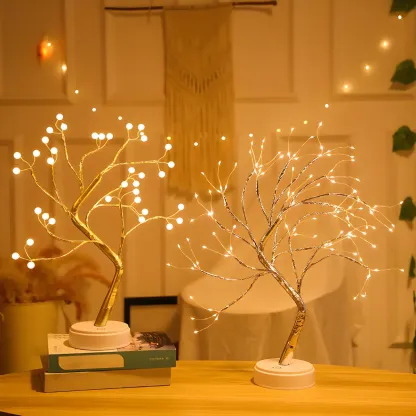 Elegant Tree Branch Battery LED Night Light Image - 3