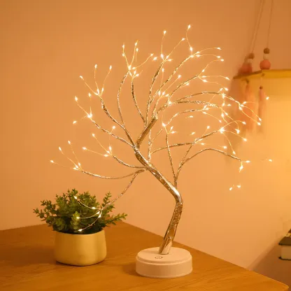 Elegant Tree Branch Battery LED Night Light Image - 2