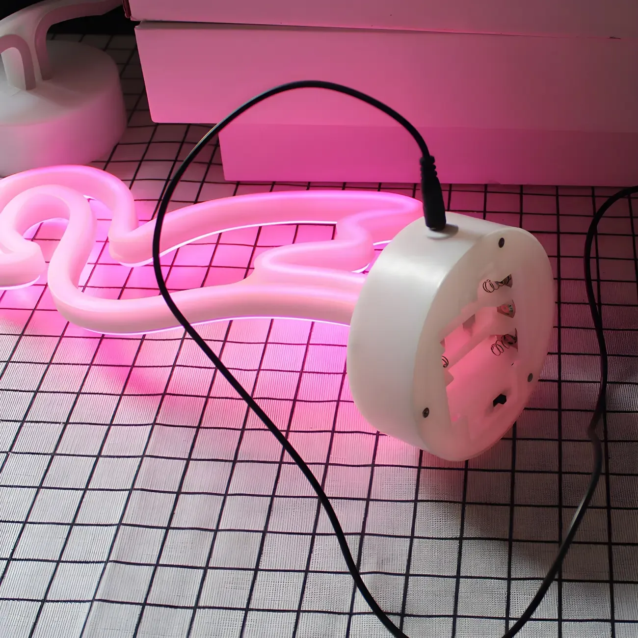 Colorful LED Neon Battery Night Light Decor Image - 2