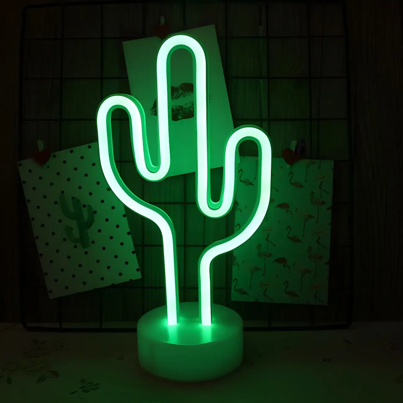 Colorful LED Neon Battery Night Light Decor Image - 4