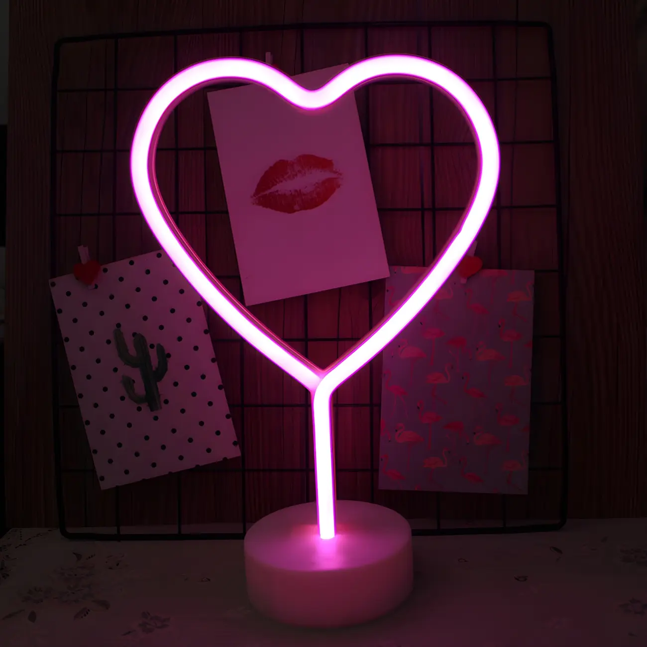 Colorful LED Neon Battery Night Light Decor Image - 6 | homeyfad