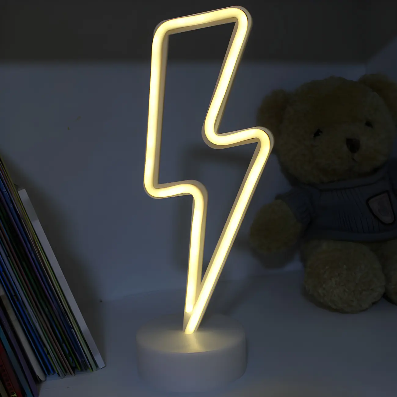 Colorful LED Neon Battery Night Light Decor Image - 10 | homeyfad