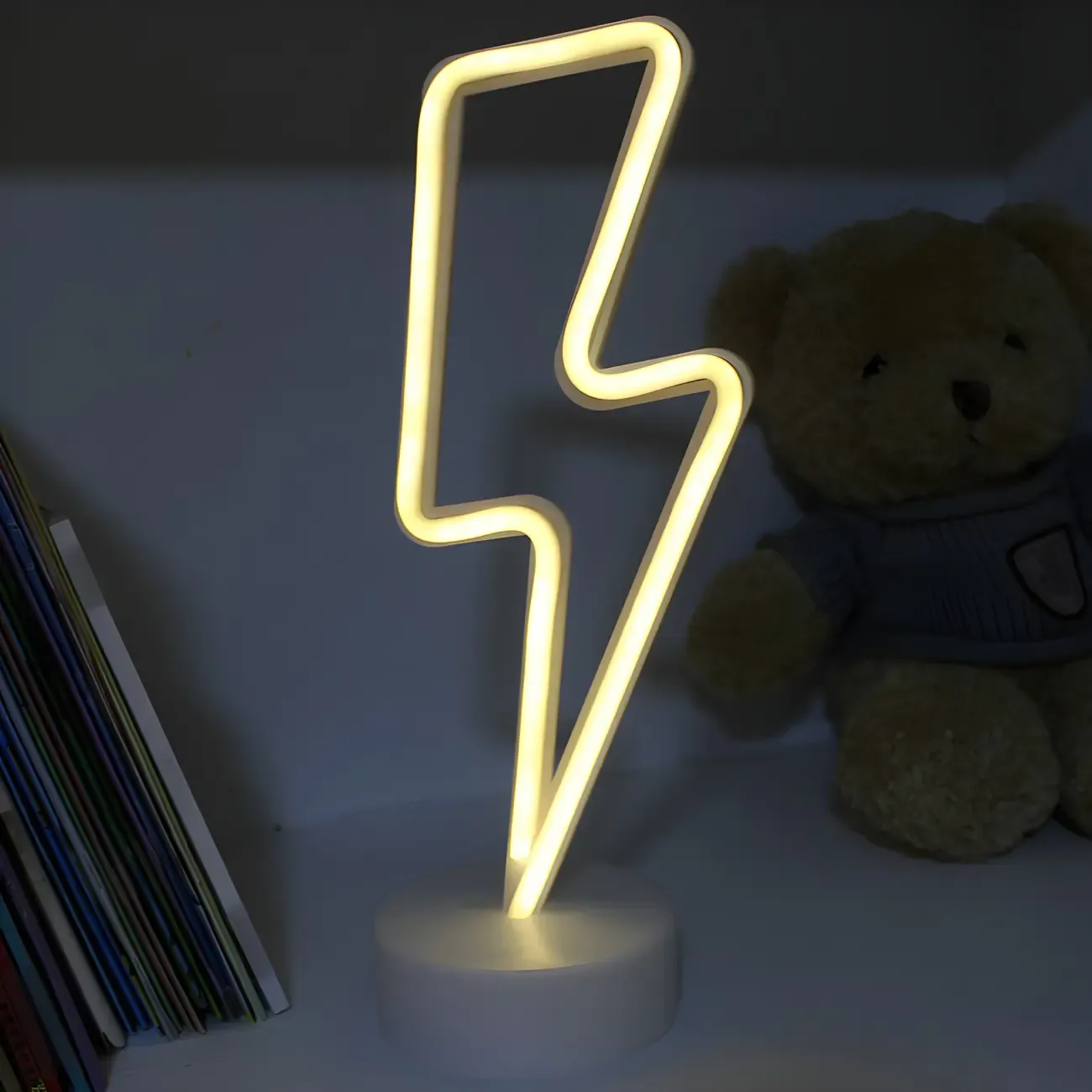 Colorful LED Neon Battery Night Light Decor Image - 10