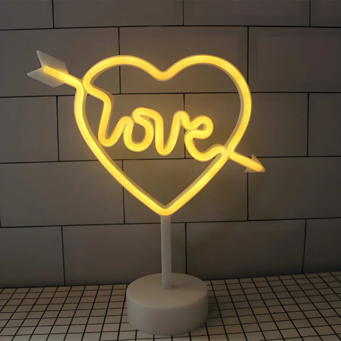 Colorful LED Neon Battery Night Light Decor Image - 14