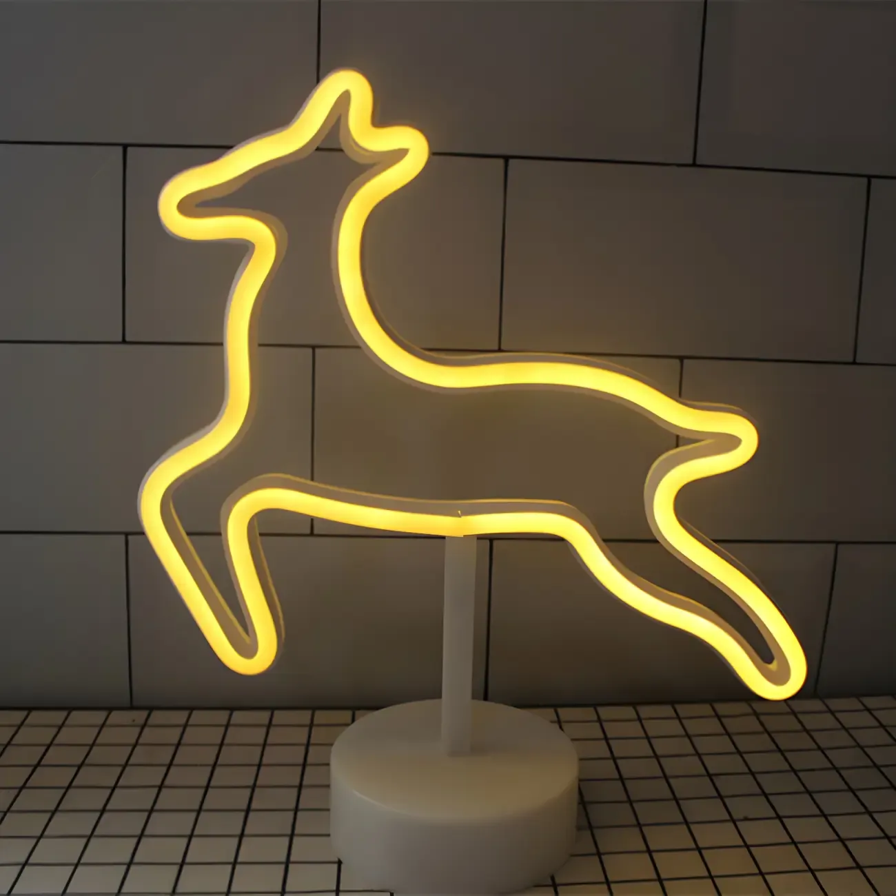 Colorful LED Neon Battery Night Light Decor Image - 15